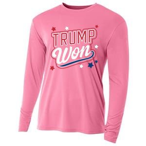 Donald Trump Won 2024 Election Republican Cooling Performance Long Sleeve Crew