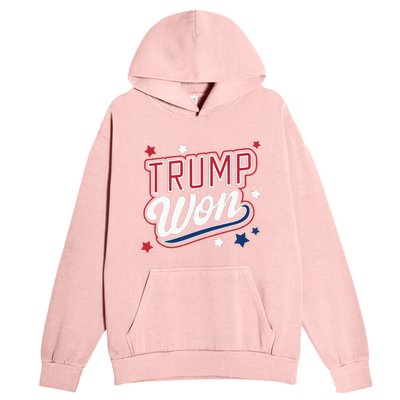 Donald Trump Won 2024 Election Republican Urban Pullover Hoodie