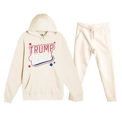 Donald Trump Won 2024 Election Republican Premium Hooded Sweatsuit Set