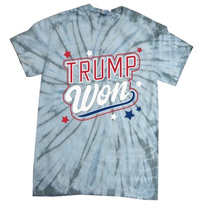 Donald Trump Won 2024 Election Republican Tie-Dye T-Shirt