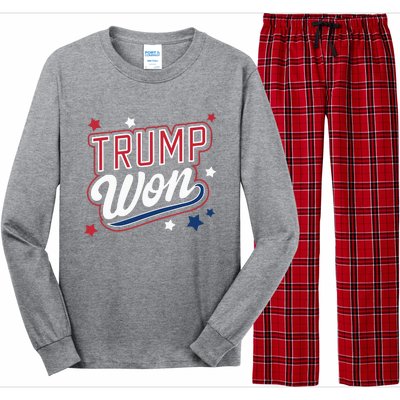 Donald Trump Won 2024 Election Republican Long Sleeve Pajama Set