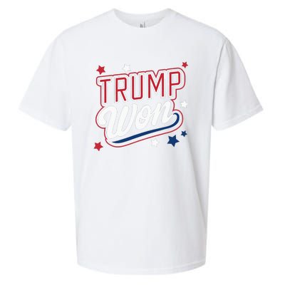 Donald Trump Won 2024 Election Republican Sueded Cloud Jersey T-Shirt