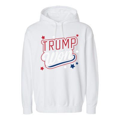 Donald Trump Won 2024 Election Republican Garment-Dyed Fleece Hoodie