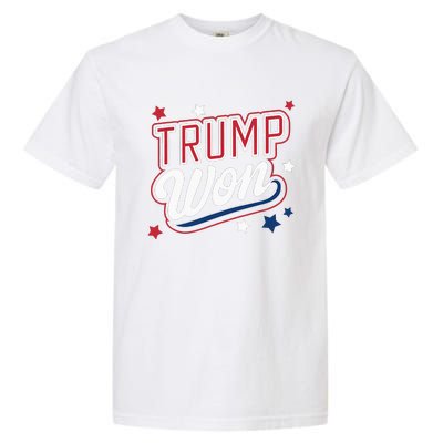 Donald Trump Won 2024 Election Republican Garment-Dyed Heavyweight T-Shirt