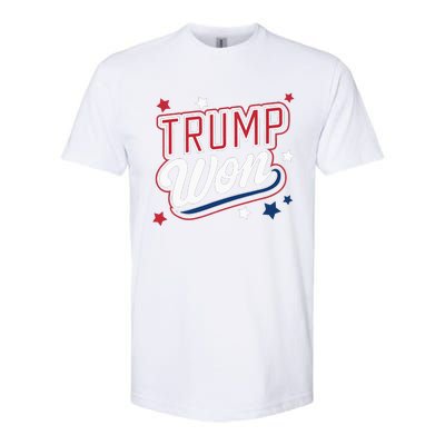 Donald Trump Won 2024 Election Republican Softstyle CVC T-Shirt