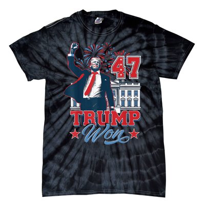 Donald Trump Wins Us Presidency Trump Won 2024 Presidential Election Tie-Dye T-Shirt