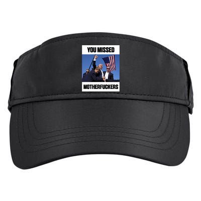 Donald Trump You Missed Motherfuckers Adult Drive Performance Visor