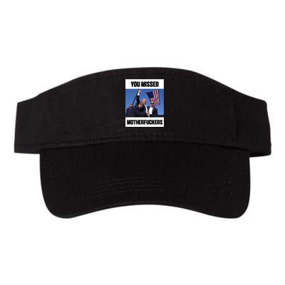 Donald Trump You Missed Motherfuckers Valucap Bio-Washed Visor