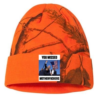 Donald Trump You Missed Motherfuckers Kati Licensed 12" Camo Beanie