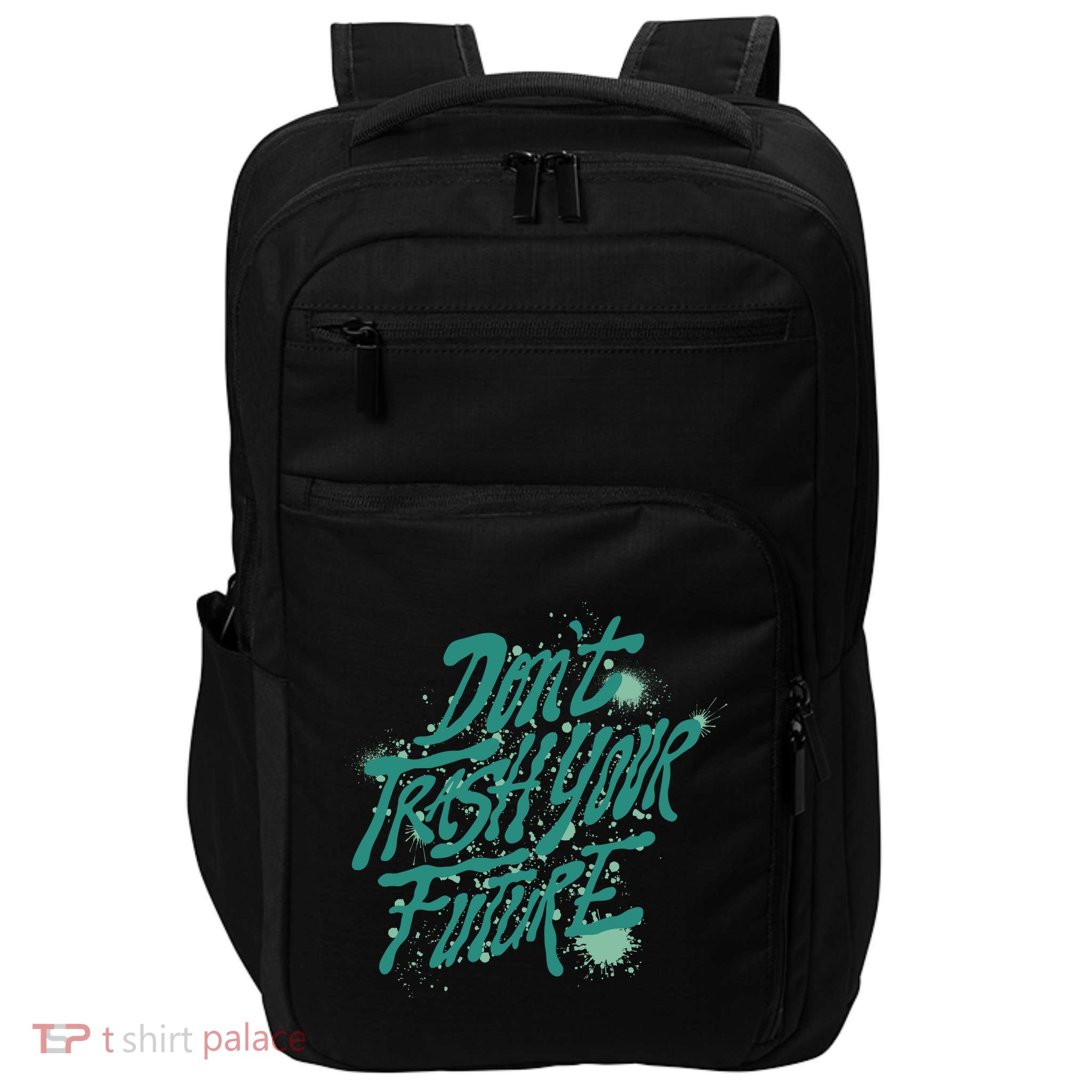 Don't Trash Your Future Earth Day Impact Tech Backpack
