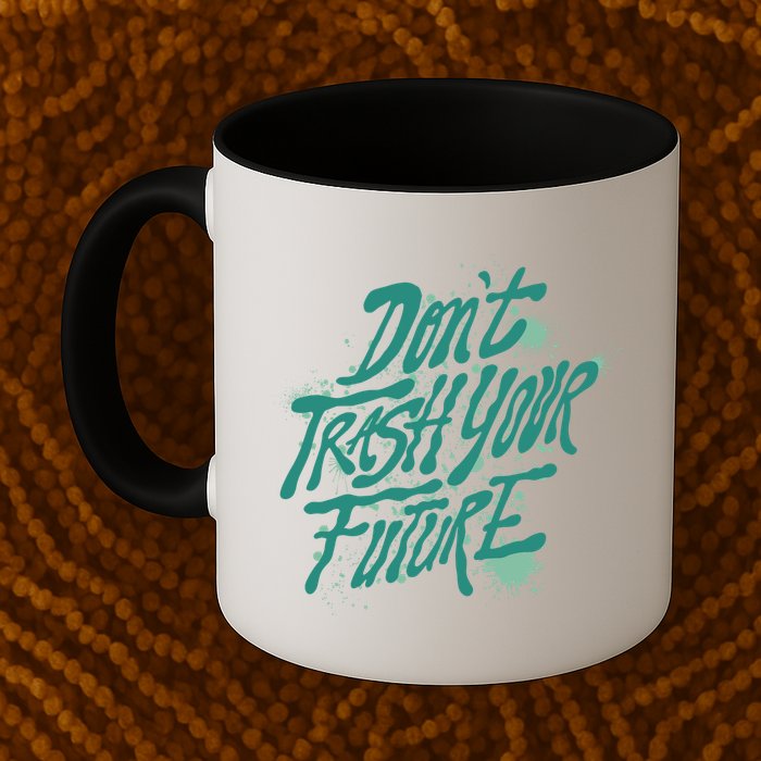 Don't Trash Your Future Earth Day Mug