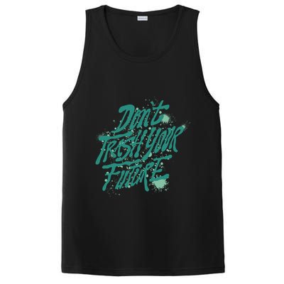 Don't Trash Your Future Earth Day PosiCharge Competitor Tank