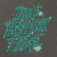 Don't Trash Your Future Earth Day Cotton Canvas Backpack