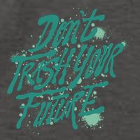 Don't Trash Your Future Earth Day Vector Backpack