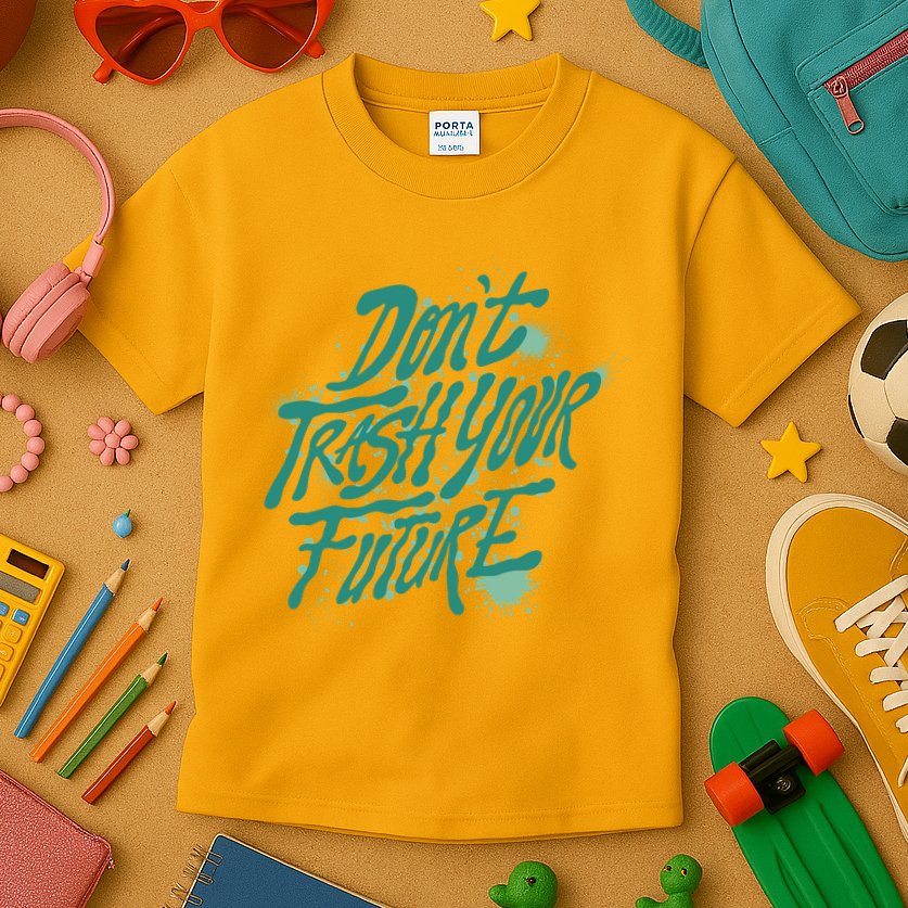 Don't Trash Your Future Earth Day Kids T-Shirt