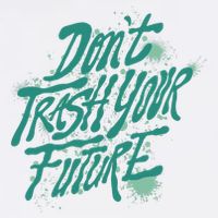 Don't Trash Your Future Earth Day Garment-Dyed Sweatshirt