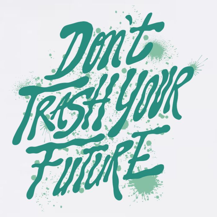 Don't Trash Your Future Earth Day Garment-Dyed Sweatshirt