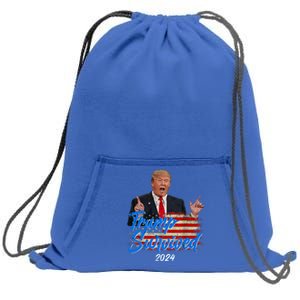 Donald Trump You Missed Again Second Assassination Attempt (2) Sweatshirt Cinch Pack Bag