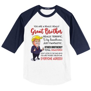 Donald Trump YouRe A Really Great Brother Baseball Sleeve Shirt