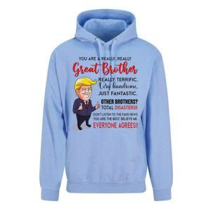 Donald Trump YouRe A Really Great Brother Unisex Surf Hoodie