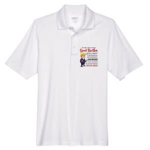 Donald Trump YouRe A Really Great Brother Men's Origin Performance Pique Polo