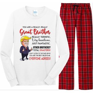 Donald Trump YouRe A Really Great Brother Long Sleeve Pajama Set