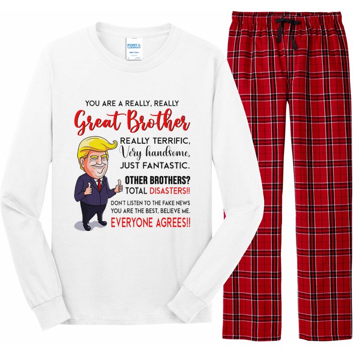 Donald Trump YouRe A Really Great Brother Long Sleeve Pajama Set