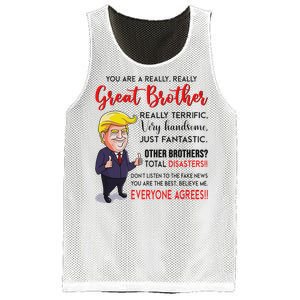 Donald Trump YouRe A Really Great Brother Mesh Reversible Basketball Jersey Tank