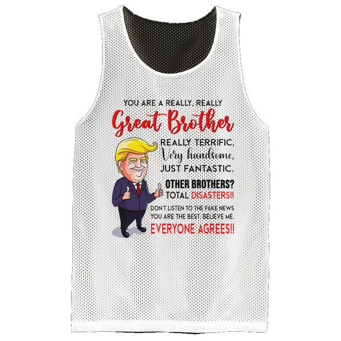 Donald Trump YouRe A Really Great Brother Mesh Reversible Basketball Jersey Tank