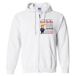 Donald Trump YouRe A Really Great Brother Full Zip Hoodie