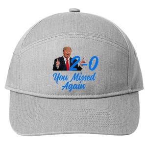 Donald Trump You Missed Again Second Assassination Attempt 7-Panel Snapback Hat