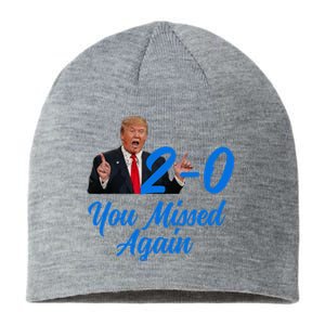 Donald Trump You Missed Again Second Assassination Attempt Sustainable Beanie