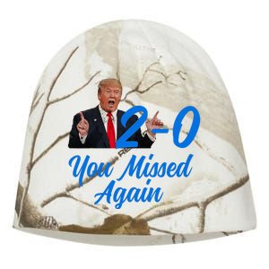 Donald Trump You Missed Again Second Assassination Attempt Kati - Camo Knit Beanie