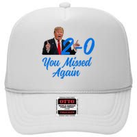 Donald Trump You Missed Again Second Assassination Attempt High Crown Mesh Back Trucker Hat