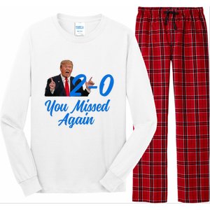 Donald Trump You Missed Again Second Assassination Attempt Long Sleeve Pajama Set