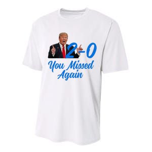 Donald Trump You Missed Again Second Assassination Attempt Performance Sprint T-Shirt