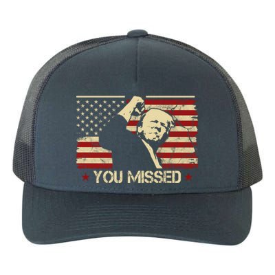 Donald Trump You Missed Funny Trump Usa 2024 Yupoong Adult 5-Panel Trucker Hat