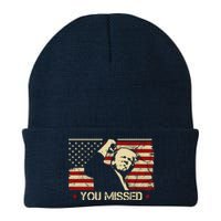 Donald Trump You Missed Funny Trump Usa 2024 Knit Cap Winter Beanie