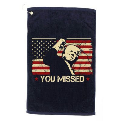 Donald Trump You Missed Funny Trump Usa 2024 Golf Towel