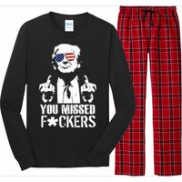 Donald Trump You Missed Fight Fight Fight Long Sleeve Pajama Set