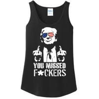 Donald Trump You Missed Fight Fight Fight Ladies Essential Tank