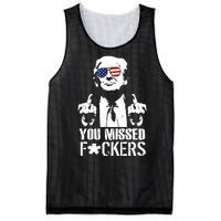 Donald Trump You Missed Fight Fight Fight Mesh Reversible Basketball Jersey Tank