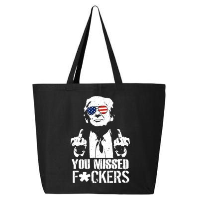 Donald Trump You Missed Fight Fight Fight 25L Jumbo Tote