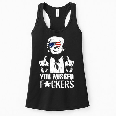 Donald Trump You Missed Fight Fight Fight Womens Tank Top