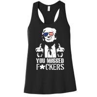 Donald Trump You Missed Fight Fight Fight Women's Racerback Tank