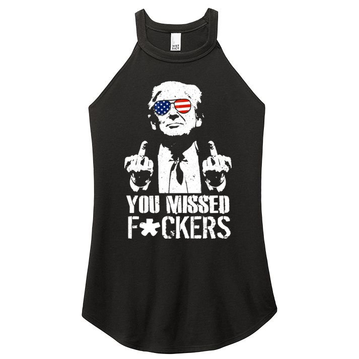 Donald Trump You Missed Fight Fight Fight Women's Perfect Tri Rocker Tank