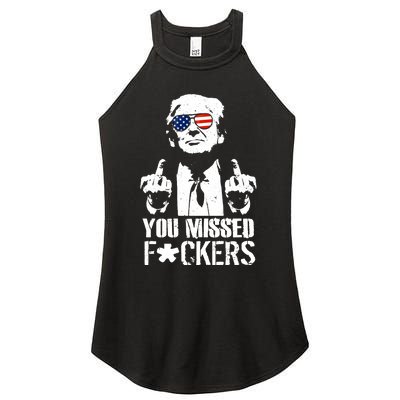 Donald Trump You Missed Fight Fight Fight Women's Perfect Tri Rocker Tank