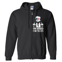 Donald Trump You Missed Fight Fight Fight Full Zip Hoodie