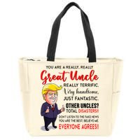 Donald Trump YouRe A Really Great Uncle Uncle Life Zip Tote Bag