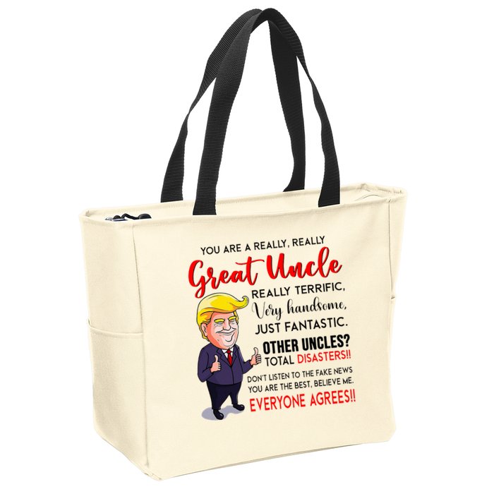 Donald Trump YouRe A Really Great Uncle Uncle Life Zip Tote Bag